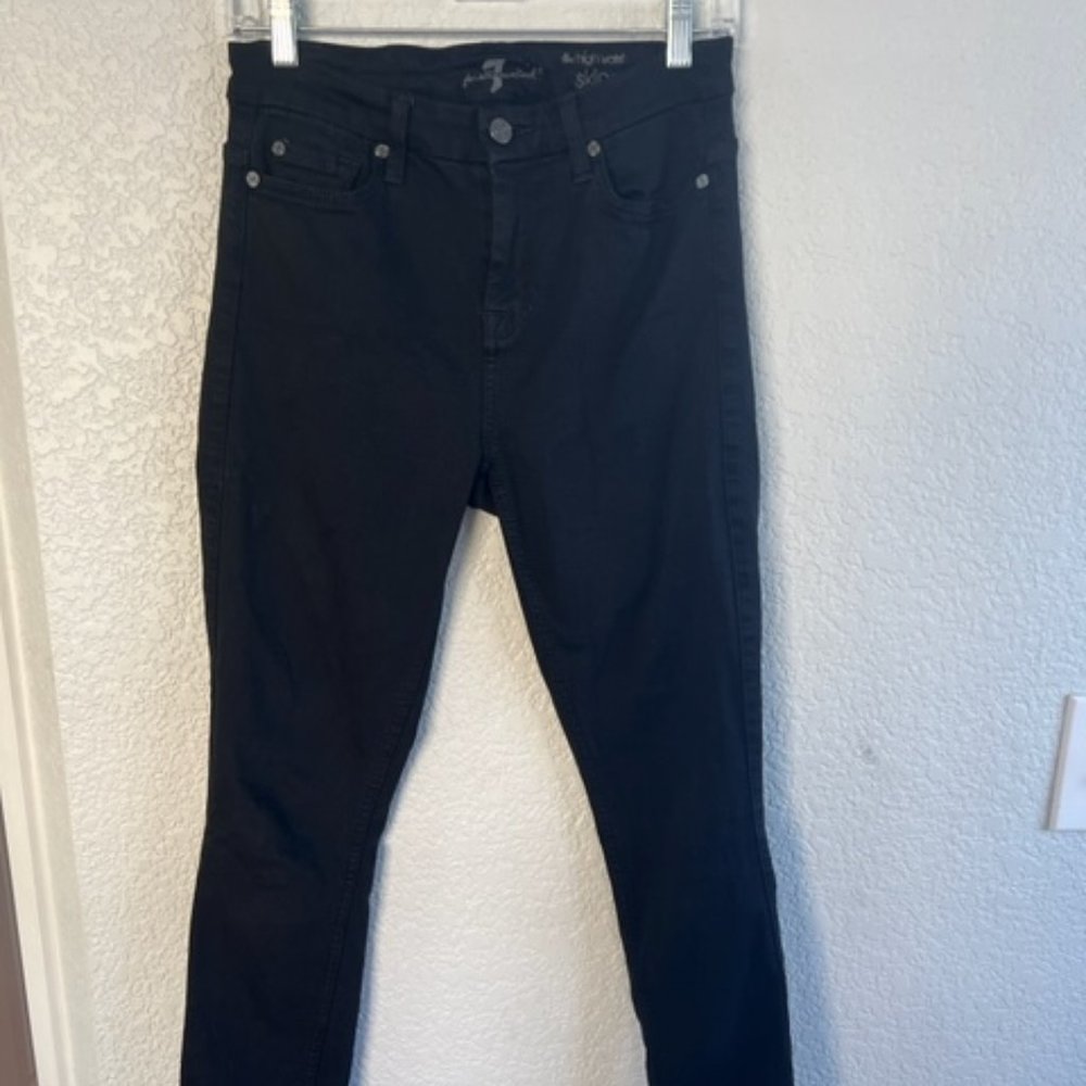 7 for all mankind high waist skinny